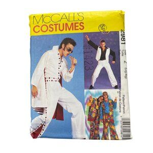 McCalls 2981 Costume Pattern Size L-XL Elvis Saturday Nite Fever Hippie UNCUT